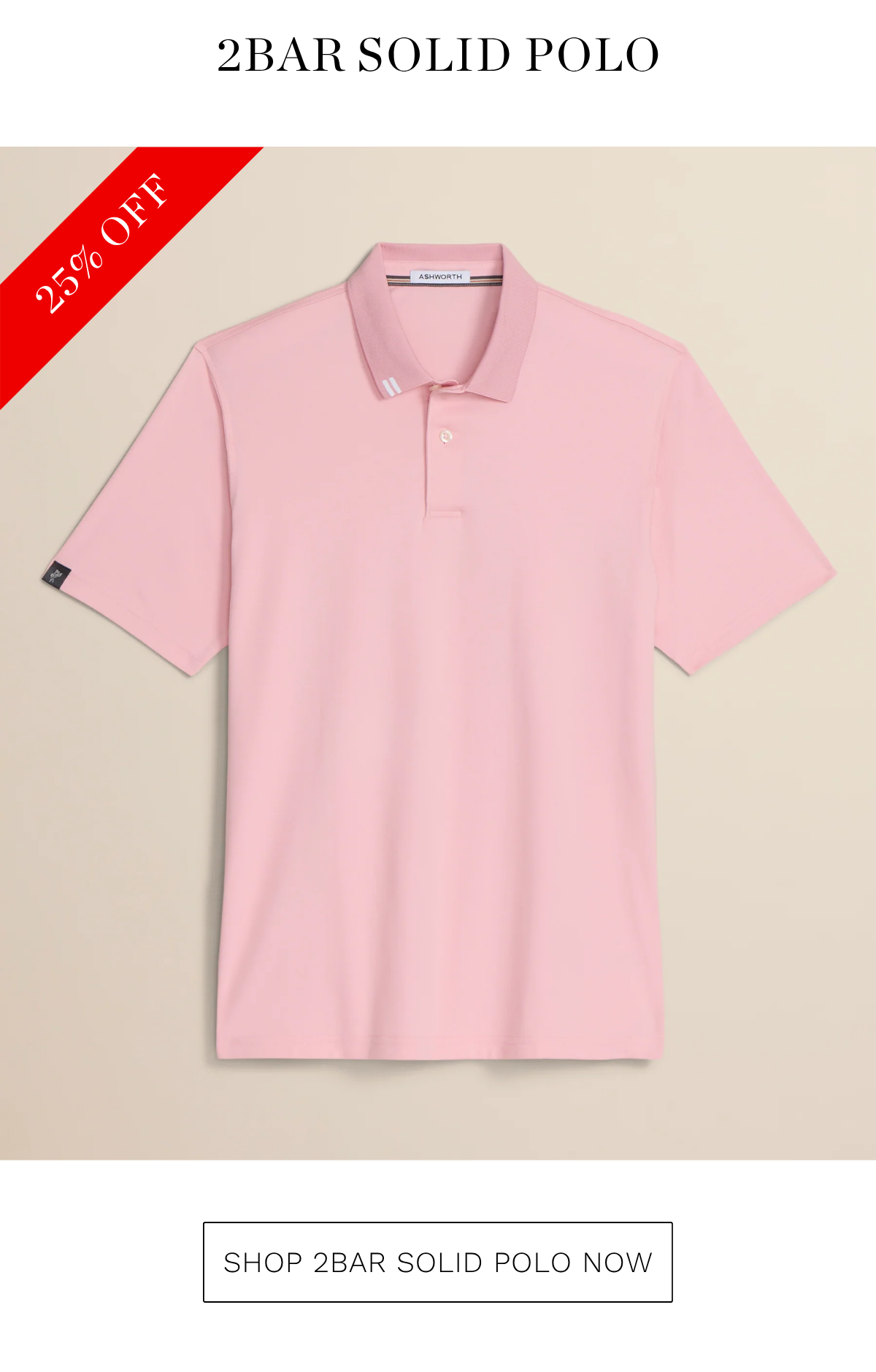 2Bar Solid Polo