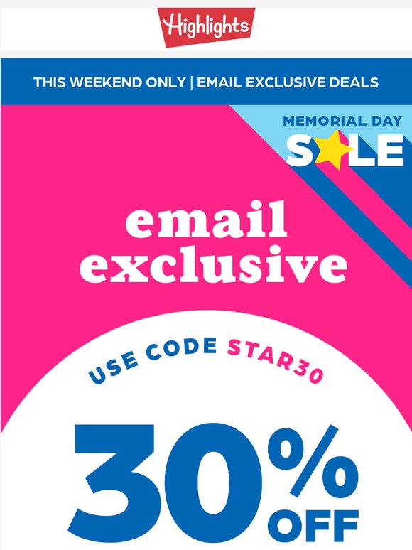 🗣️30% OFF EVERYTHING — this weekend only!