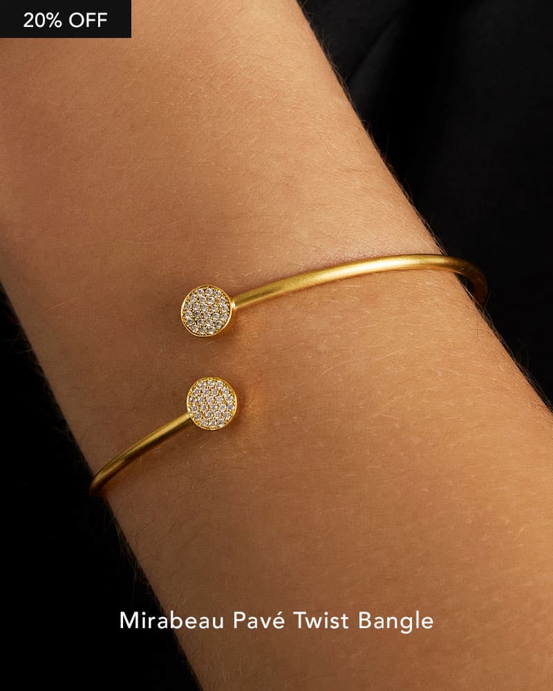 Mirabeau Pavé Twist Bangle.