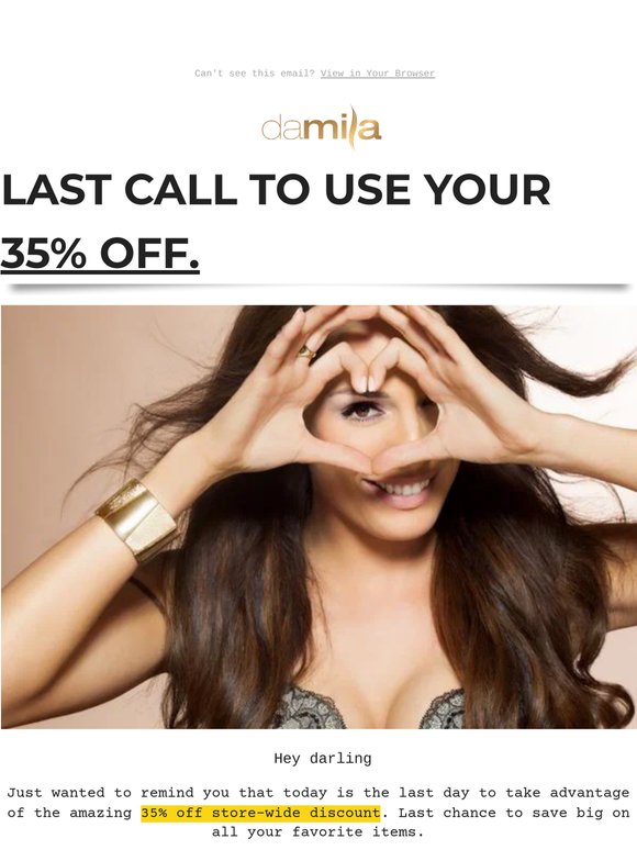 Darling LAST CALL: FLASH SALE 35% OFF 💓