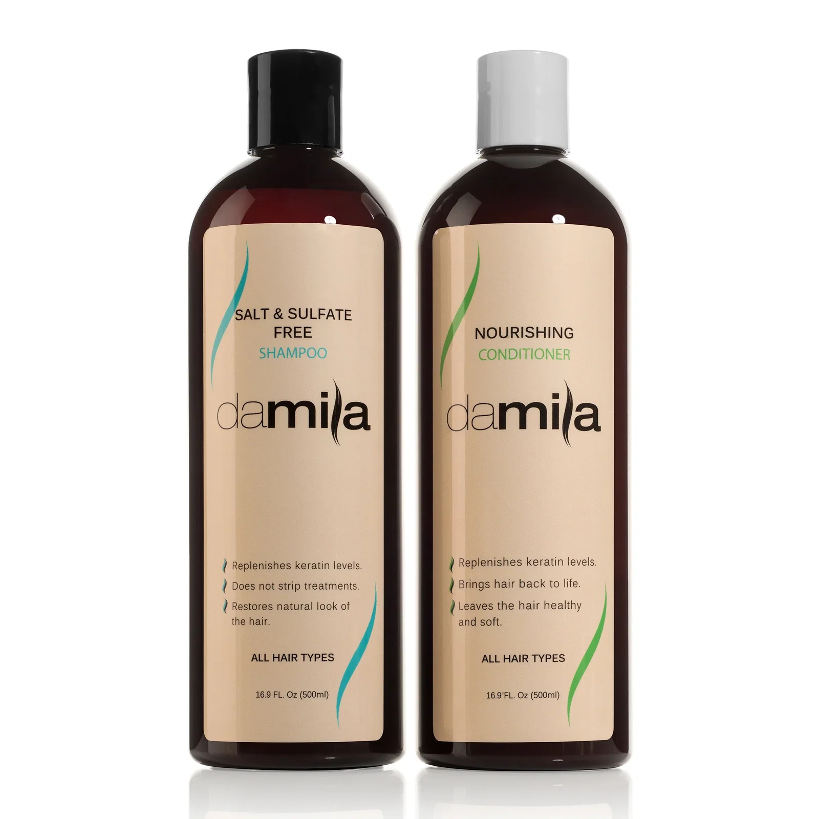 Image of Damila Salt & Sulfate Free Shampoo & Nourishing Conditioner Set