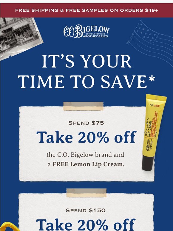 Happening today: 20% off
