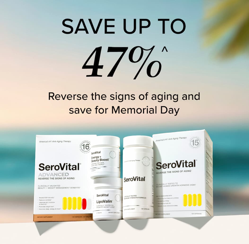 Save up to 47%. Reverse the signs of aging and save for Memorial Day.