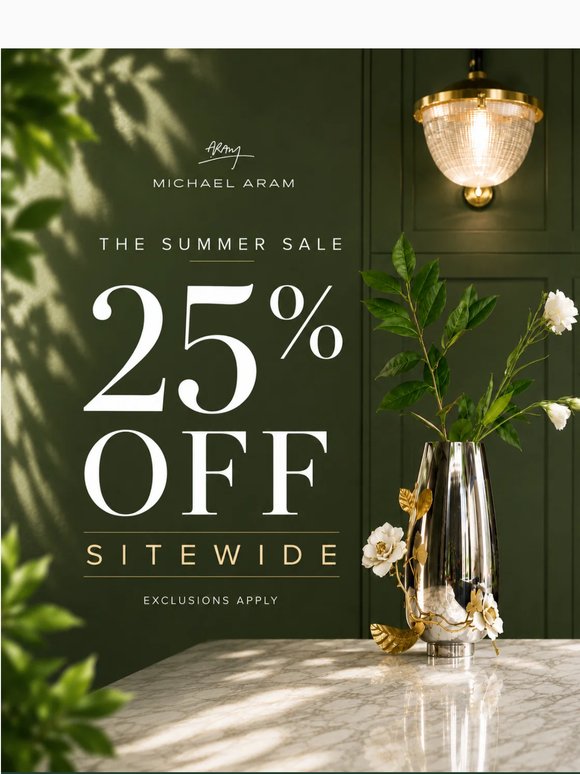 The Summer Sale Has Begun | 25% Off Sitewide