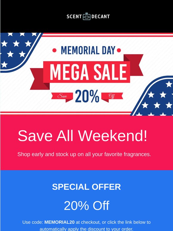 🇺🇸 Memorial Weekend Sale! 20% Off Storewide 🇺🇸