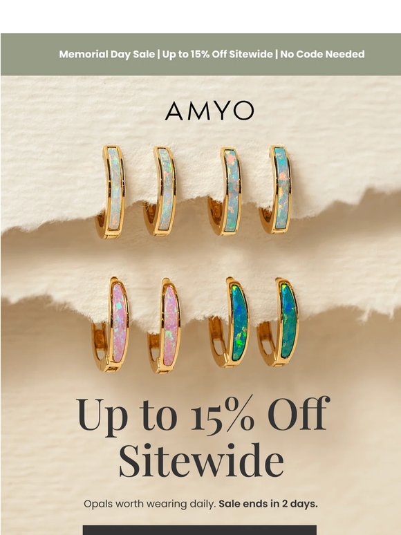 Your Everyday Opals, Now Up to 15% Off