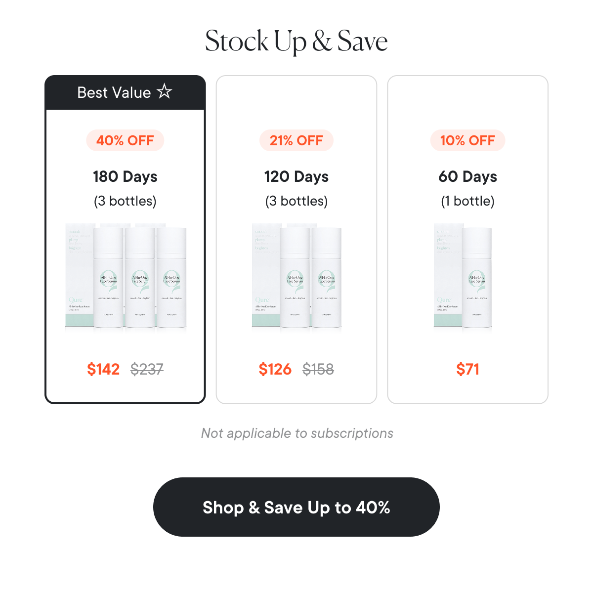 Stock up & Save