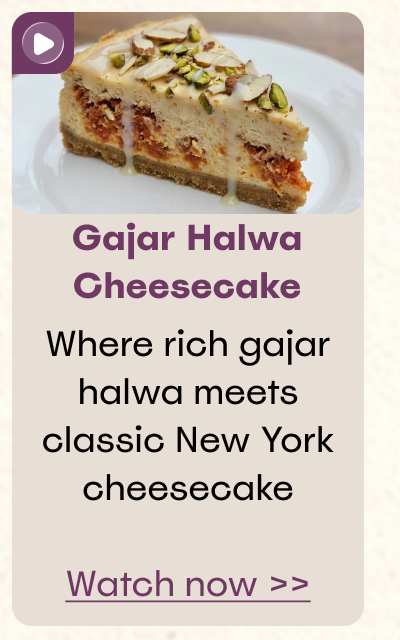 Gajar Halwa Cheesecake