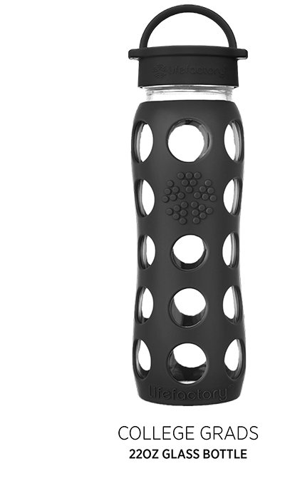 22oz Glass Water Bottle with Silicone Sleeve