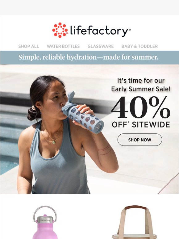 Early Summer Savings Are Still Here – 40% off Sitewide – Restrictions May Apply