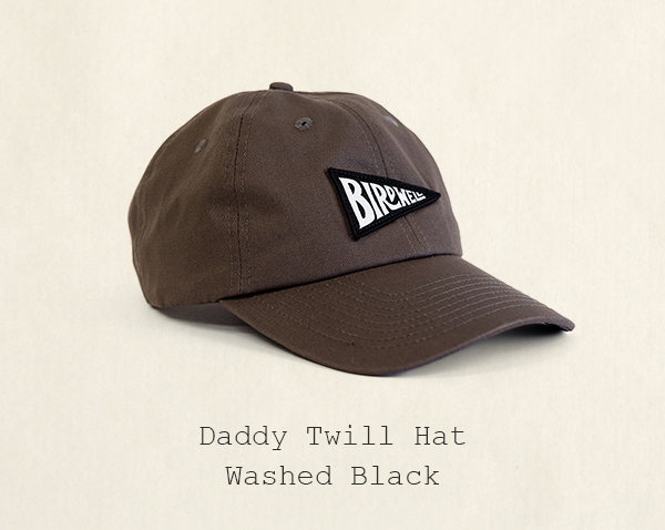 Daddy Twill Hat - Washed Black