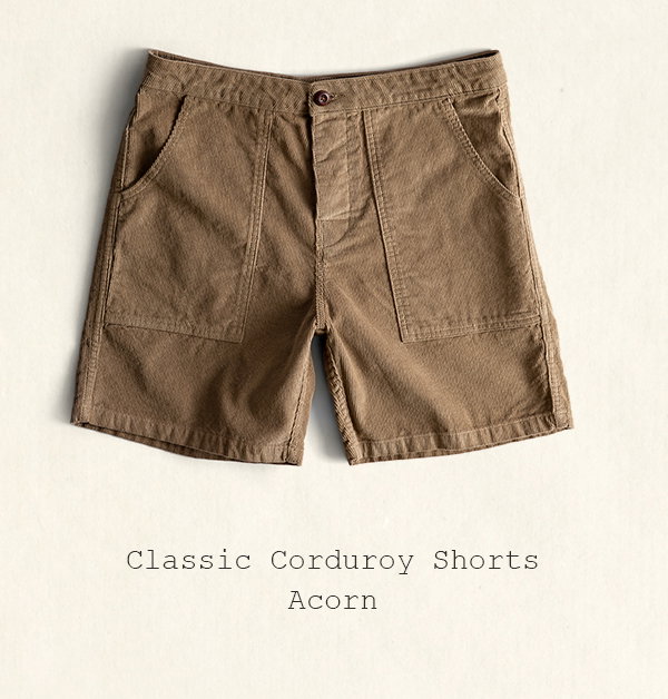 Classic Corduroy Shorts - Acorn
