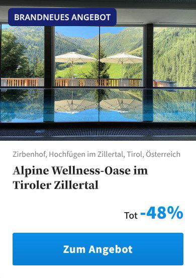Alpine Wellness-Oase im Tiroler Zillertal