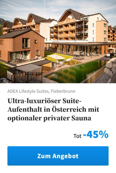 Ultra-luxuriöser Suite-Aufenthalt in Österreich mit optionaler privater Sauna