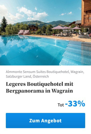 Legeres Boutiquehotel mit Bergpanorama in Wagrain