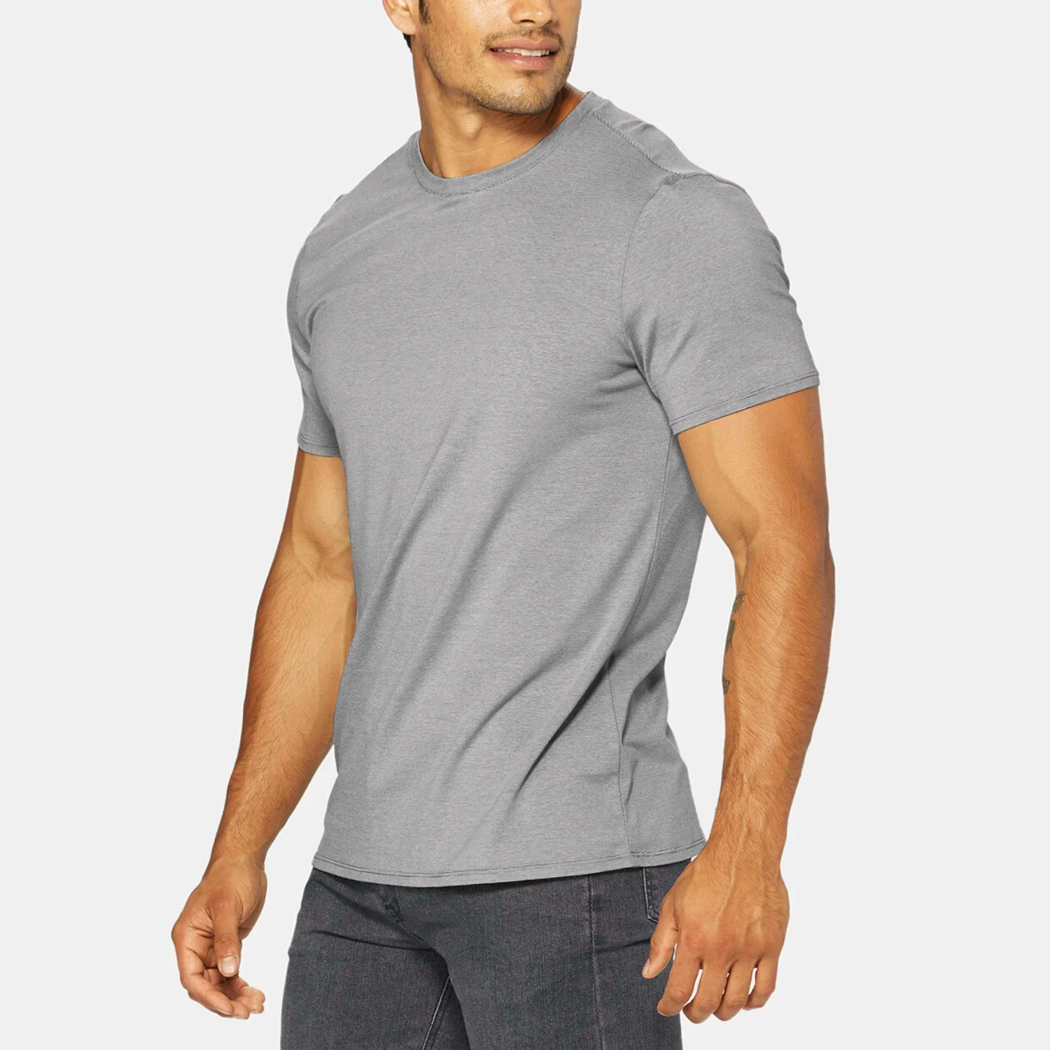 Image of Crew Tee [Gray]