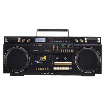 Aiwa Backtrack Retro Boombox with Bluetooth