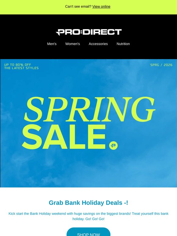 Bank Holiday Deals Are Back! 🤑
