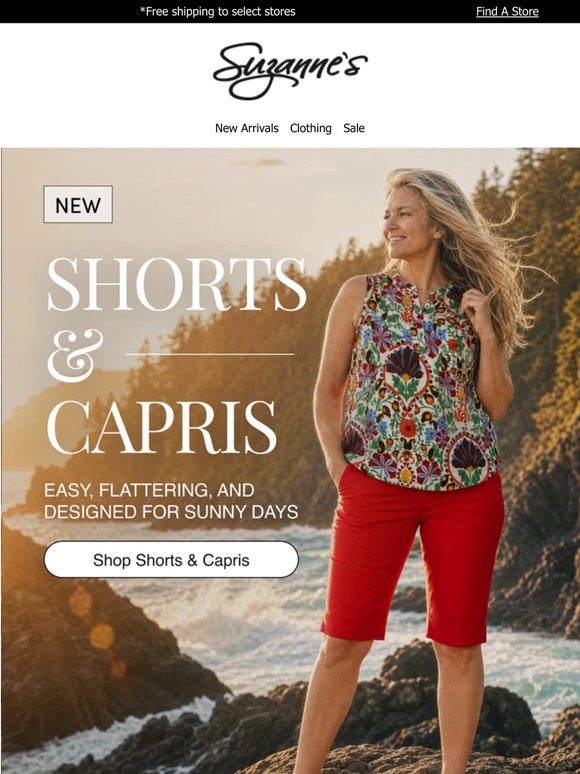 Capris, Shorts & Exclusive Last-Available Sizes