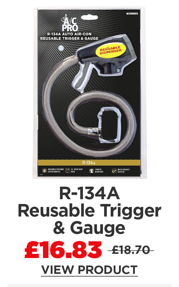 A/C Pro R-134A Reusable Trigger & Gauge