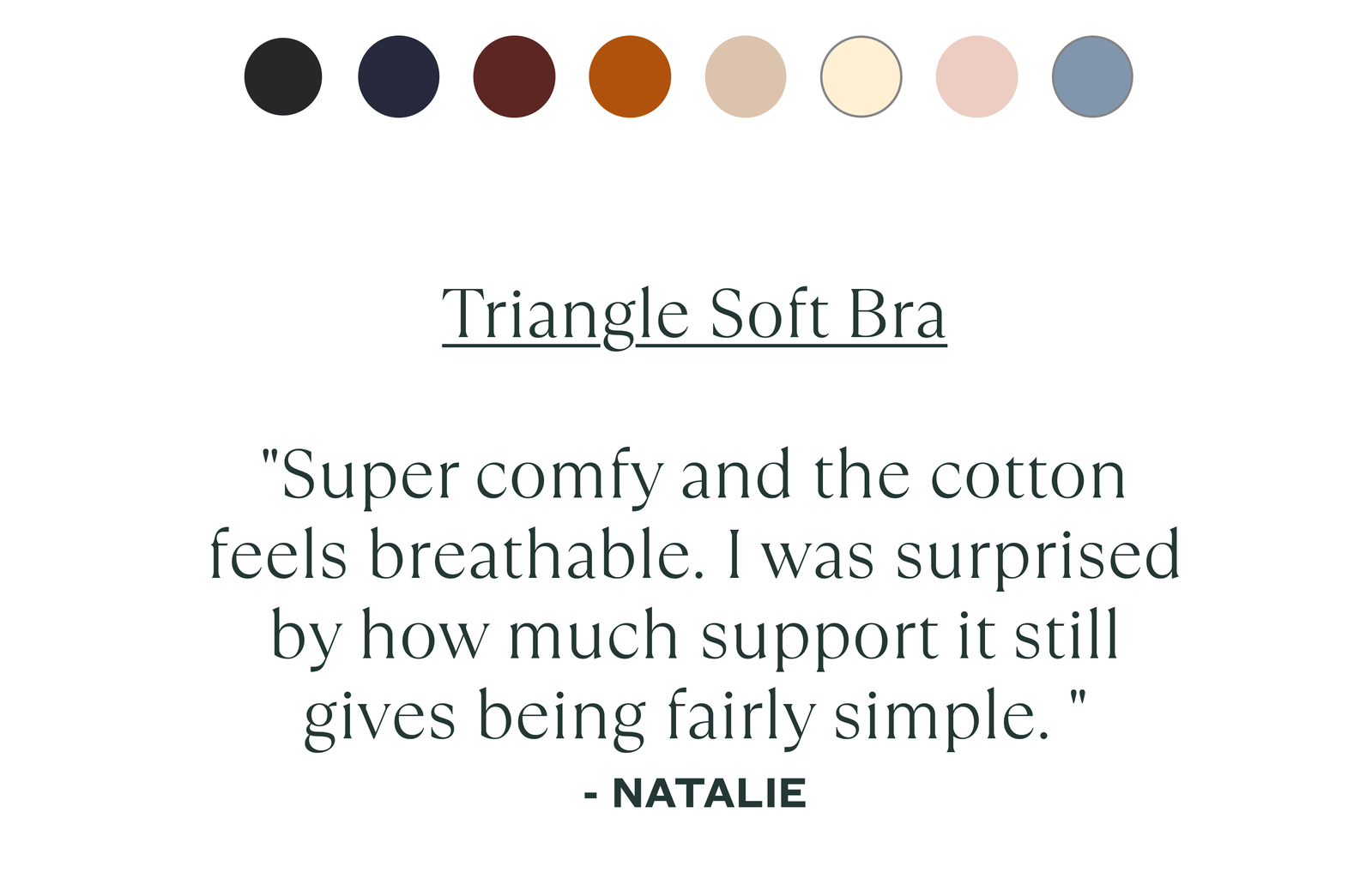 Text: Triangle Soft Bra
