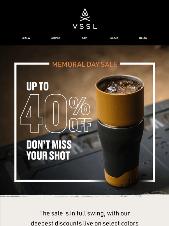 Up To 40% Off Gear You’ll Actually Use