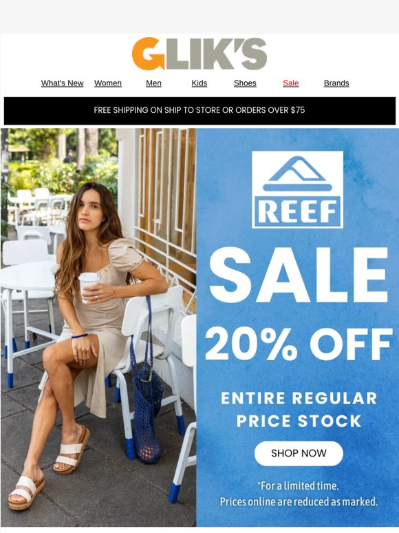 Dive into 20% Off Reef! 🏖️