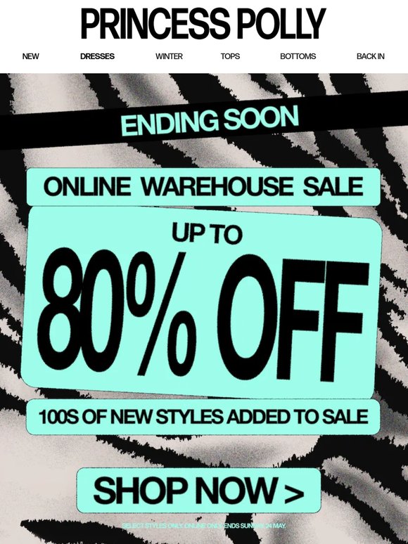 Up to 80% off & ready to ship!