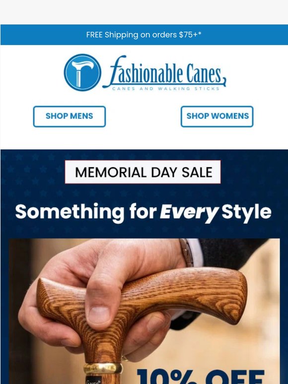 Find The Right Cane for Every Moment during our Sitewide Sale