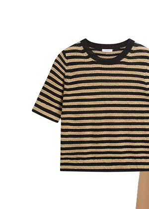 Clemmie Stripe Knitted T-shirt