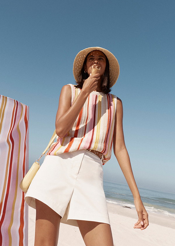 Zadie Cotton Stripe Knitted Tank