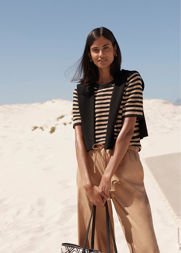 Clemmie Stripe Knitted T-shirt