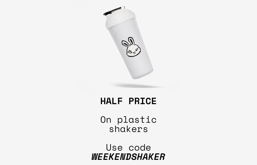 HALF PRICE On plastic shakers. Use code WEEKENDSHAKER