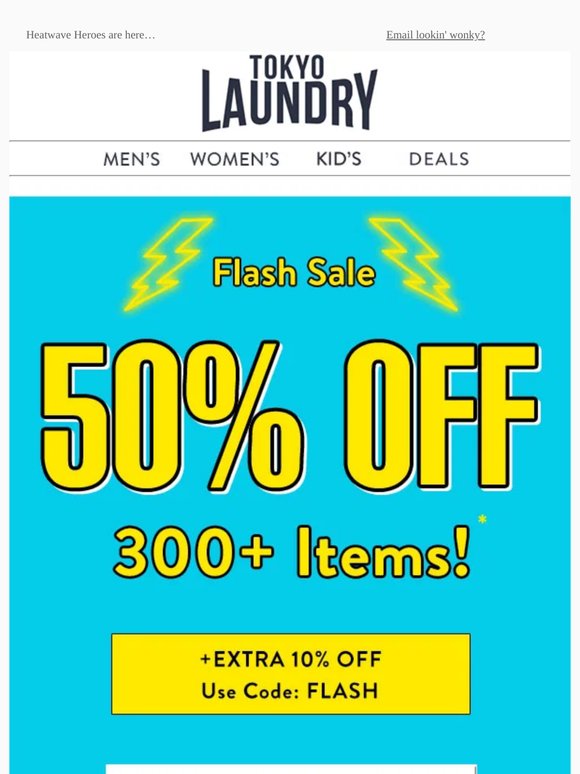 50% OFF + Extra 10% Off