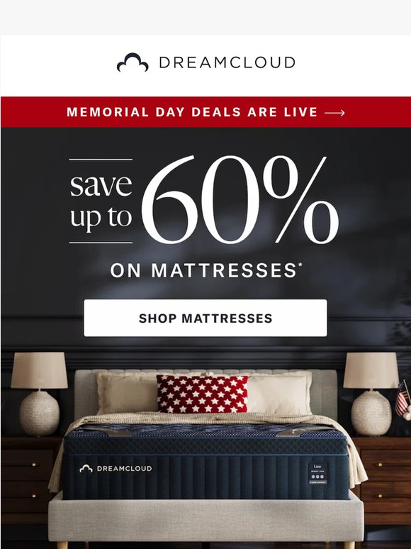 Find Your queen + Stack Your Savings 💤 Save Up to 60% + Extra 5% on Mattresses