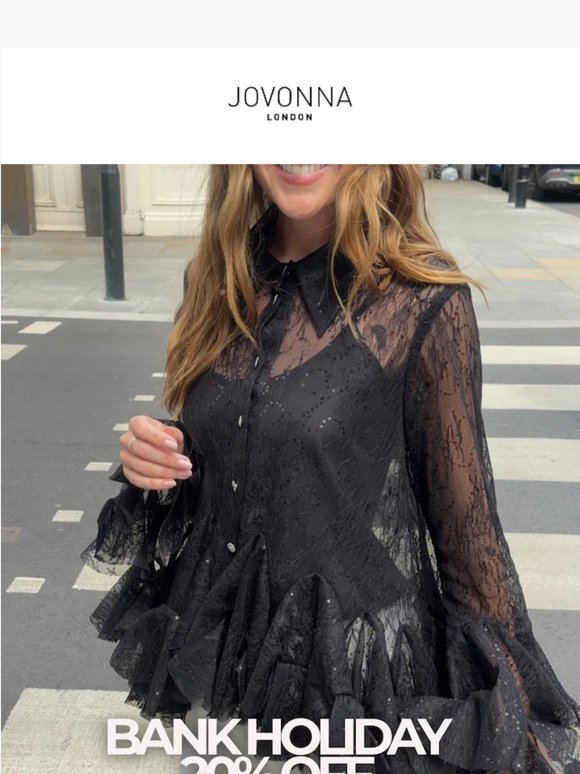 BANK HOLIDAY TREAT! 20% OFF full price