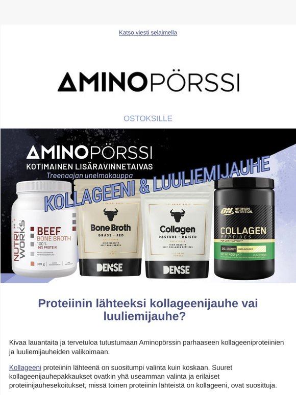 Kollageeniproteiini vai luuliemijauhe - kumpi valita?🛒