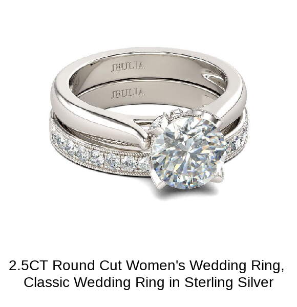 Jeulia Halo Pear Cut Sterling Silver Eternity Ring Set