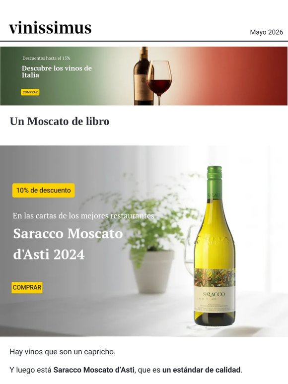 El Moscato que marca la diferencia -10% descuento