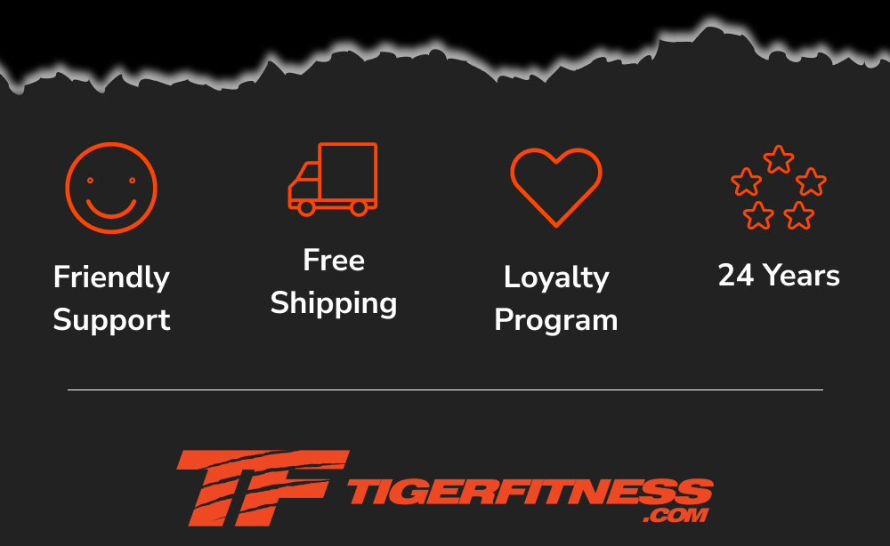 Friendly support, free shipping, loyalty program, 24 years of service.