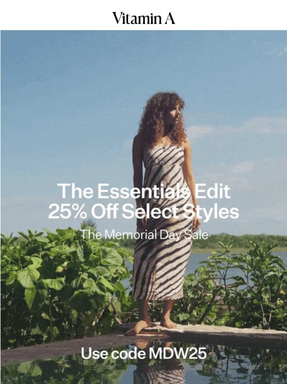 25% Off: Build Your Summer Wardrobe