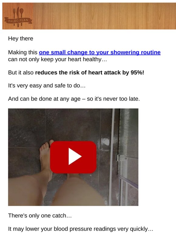 “Shower Trick” cuts heart attack risk by 95%