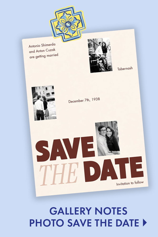 Gallery Notes Photo Save the Date
