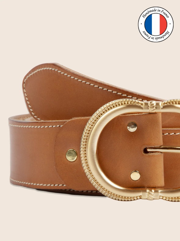 Ceinture Honfleur cuir naturel