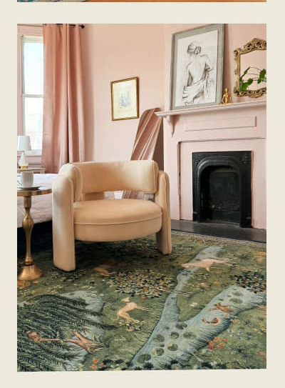 Owl & Willow Green Rug