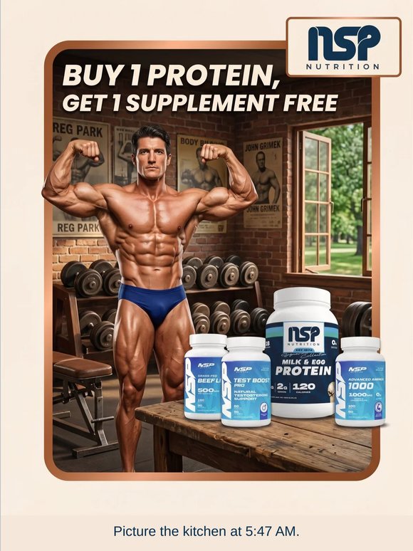 Did you see this? Free supplement with every protein!
