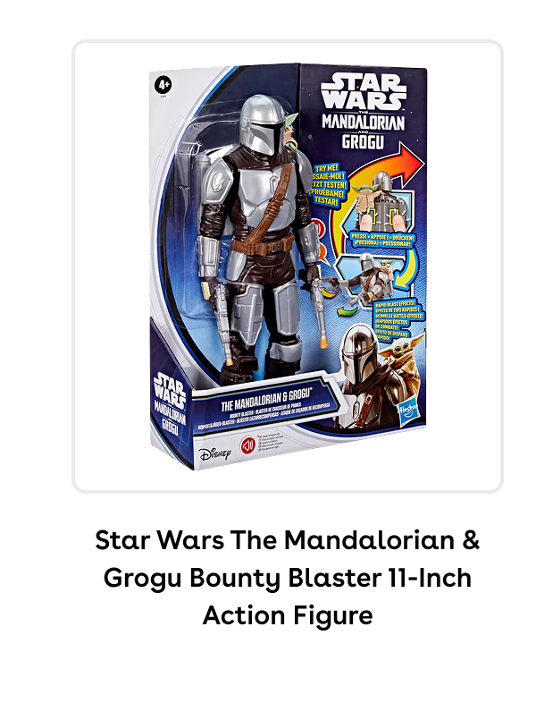 Star Wars The Mandalorian & Grogu Bounty Blaster 11-Inch Action Figure