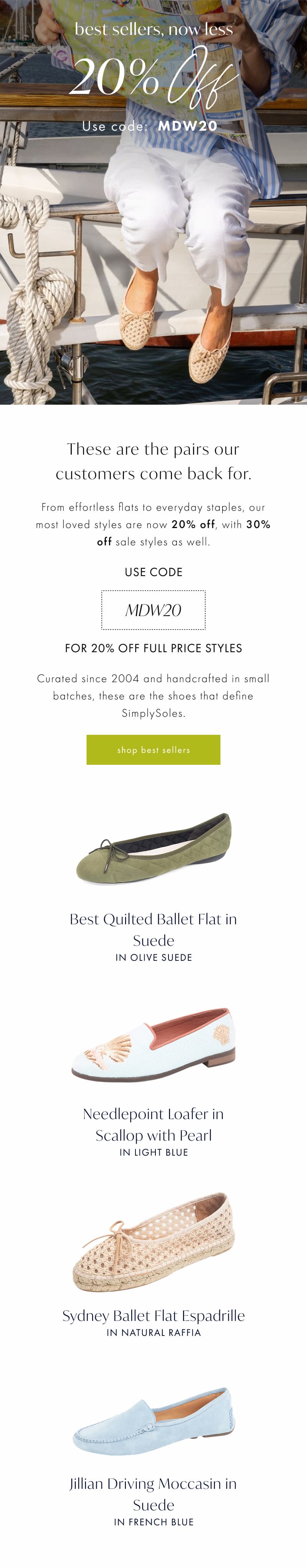 Best Sellers Now Less. Shop 20% Off with code: MDW20