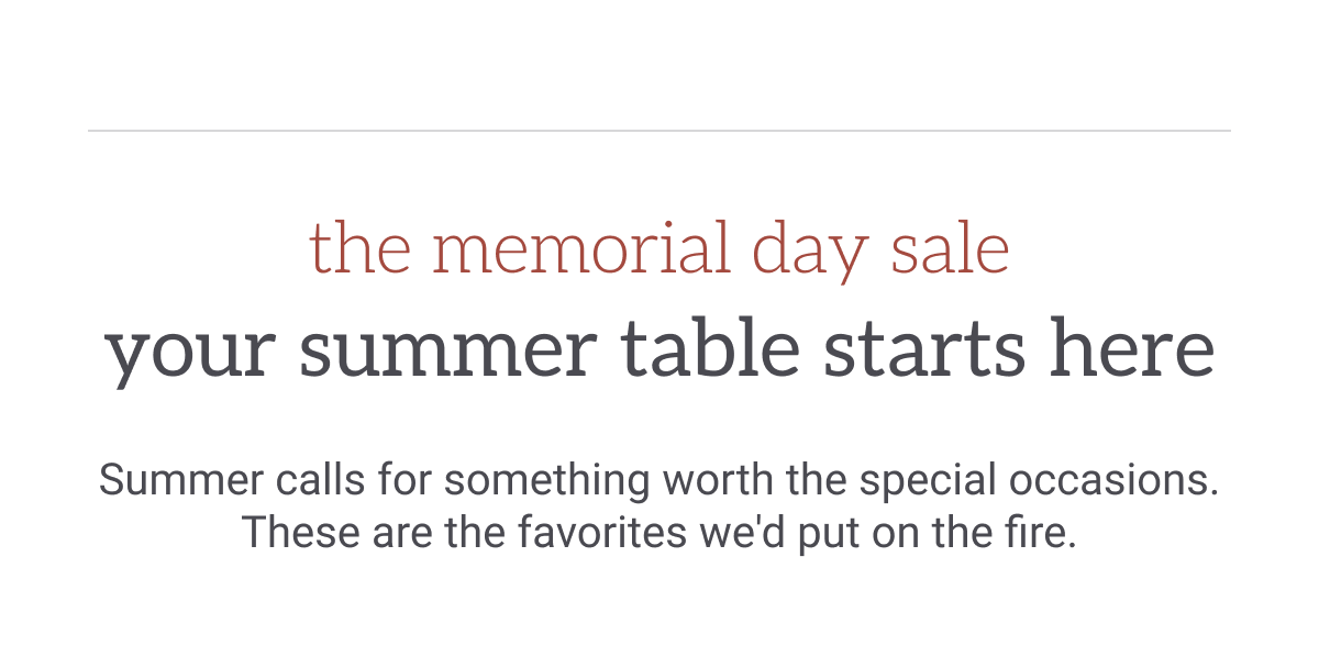 Memorial day sale intro