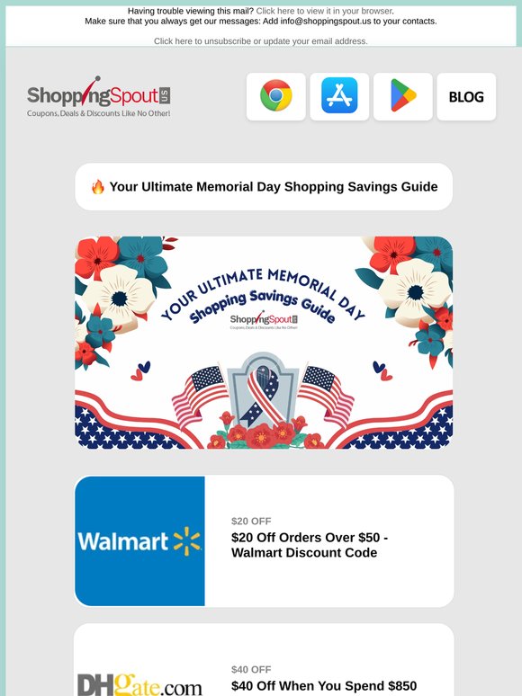 Your Ultimate Memorial Day Shopping Savings Guide